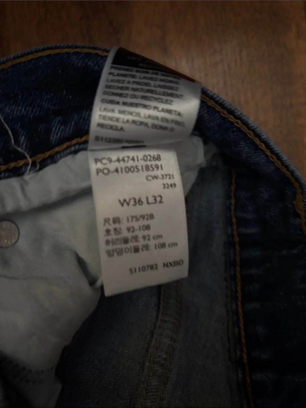 Levi's Men's Straight Leg Dark Blue Jeans